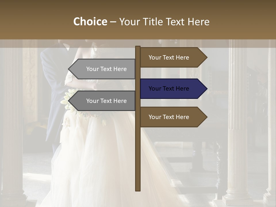 Bridegroom Bride Party PowerPoint Template