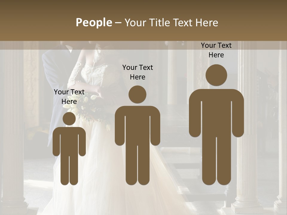 Bridegroom Bride Party PowerPoint Template