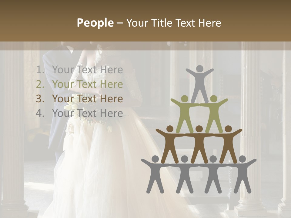 Bridegroom Bride Party PowerPoint Template