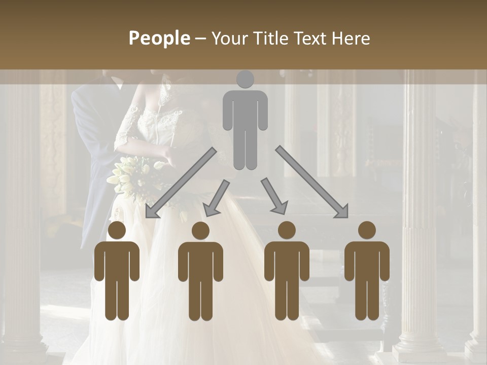 Bridegroom Bride Party PowerPoint Template