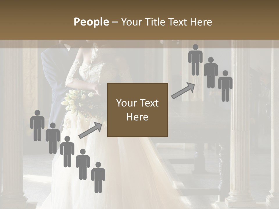 Bridegroom Bride Party PowerPoint Template