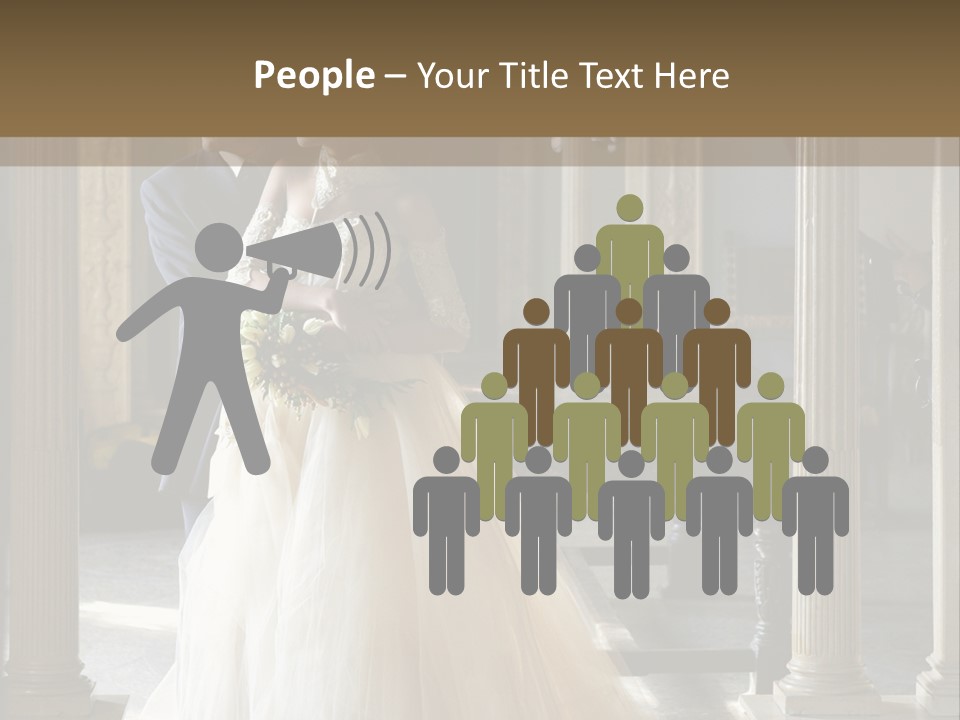 Bridegroom Bride Party PowerPoint Template