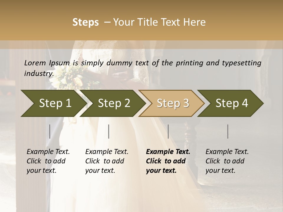 Spouse Ceremony Bridegroom PowerPoint Template