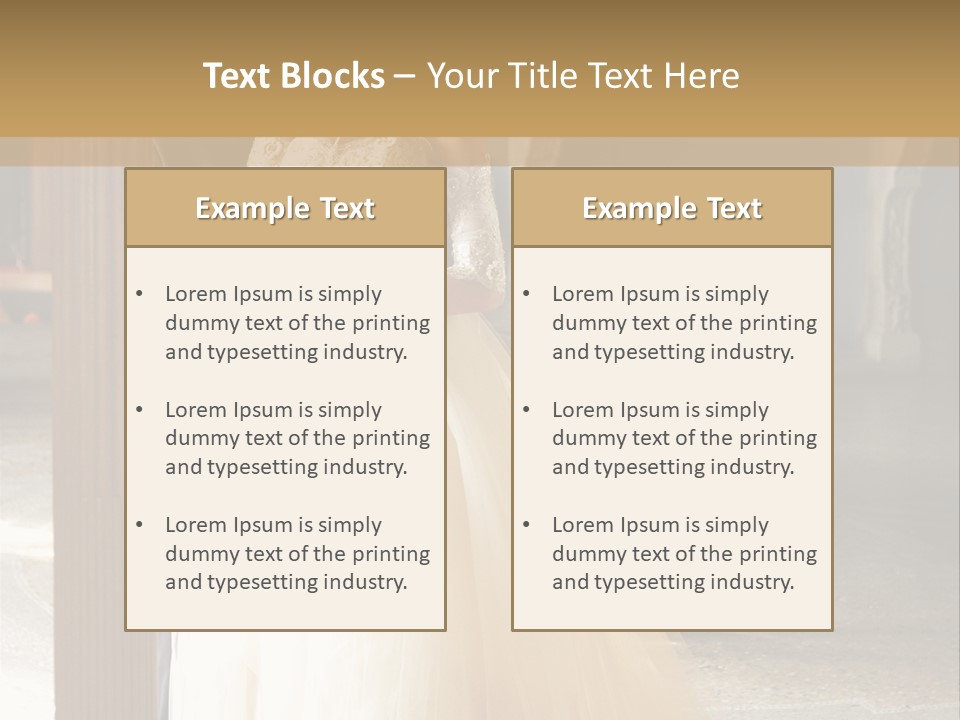 Spouse Ceremony Bridegroom PowerPoint Template