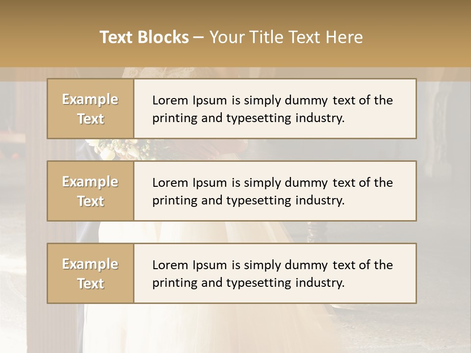 Spouse Ceremony Bridegroom PowerPoint Template