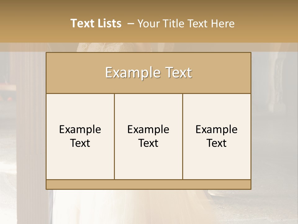 Spouse Ceremony Bridegroom PowerPoint Template