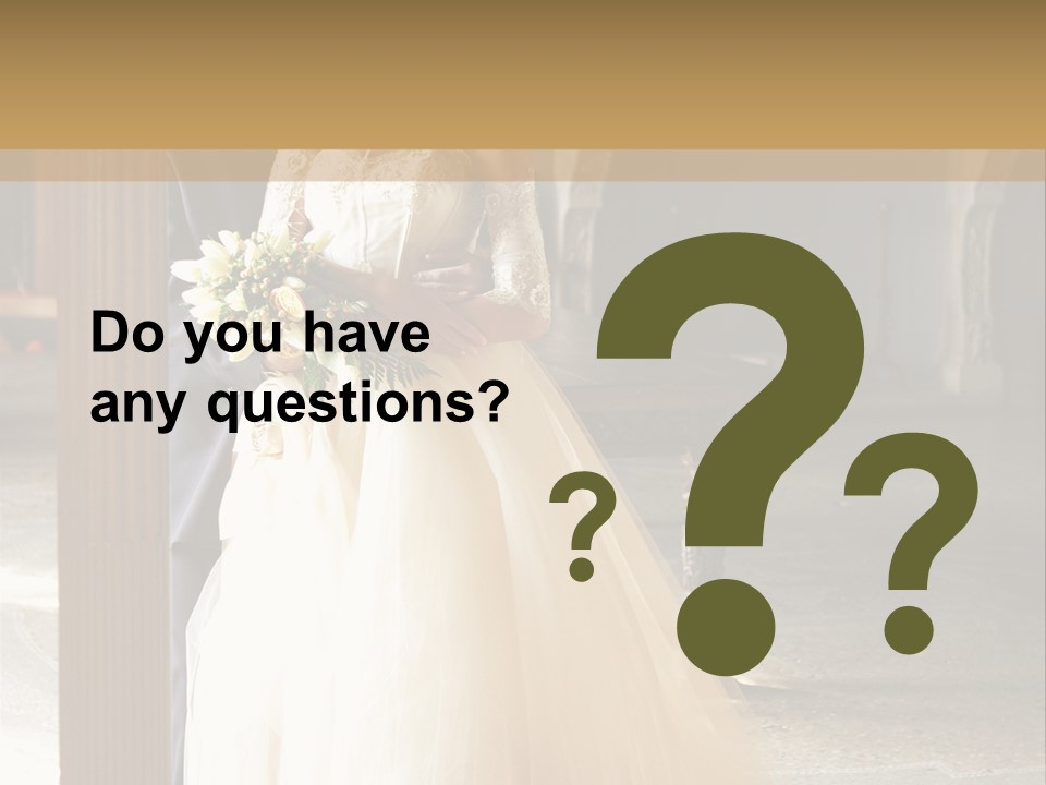 Spouse Ceremony Bridegroom PowerPoint Template