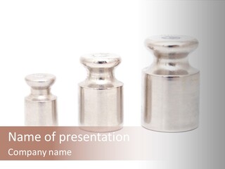 Kilogram Metal White PowerPoint Template