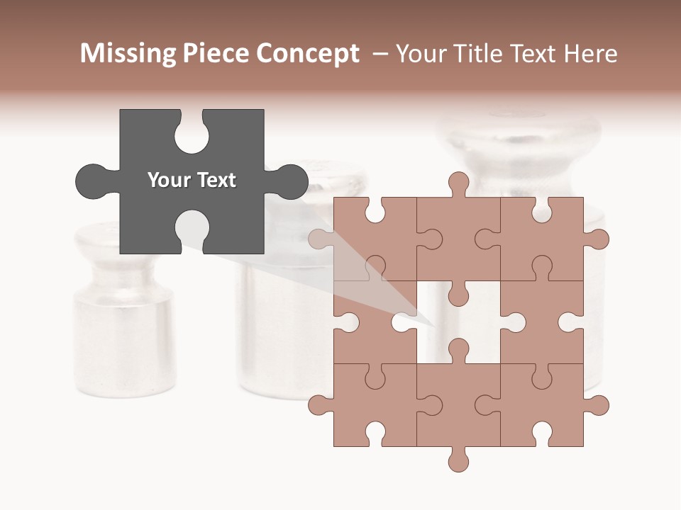 Kilogram Metal White PowerPoint Template