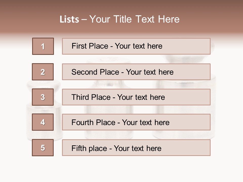 Kilogram Metal White PowerPoint Template