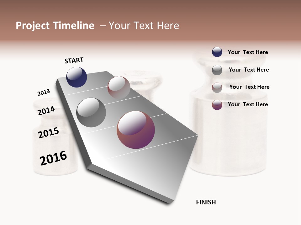 Kilogram Metal White PowerPoint Template
