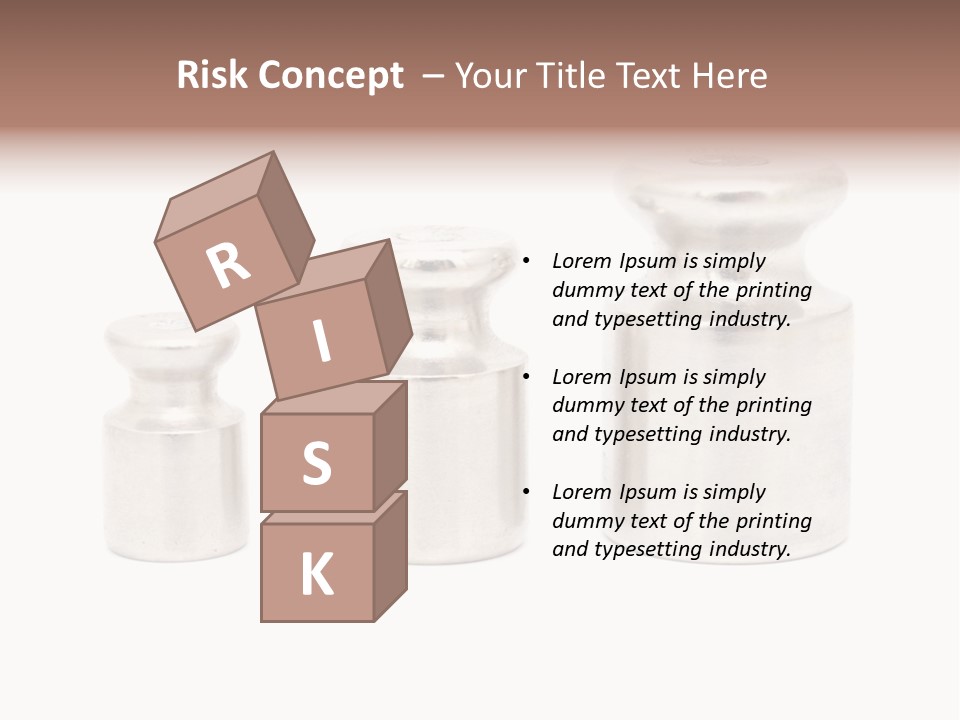 Kilogram Metal White PowerPoint Template