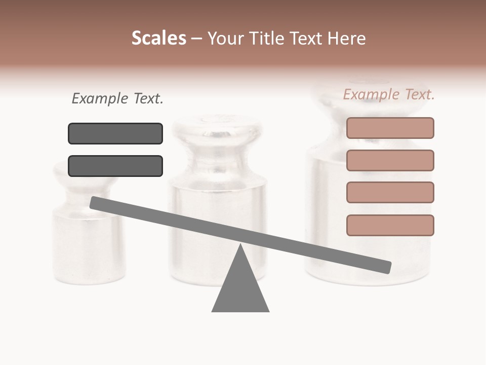 Kilogram Metal White PowerPoint Template