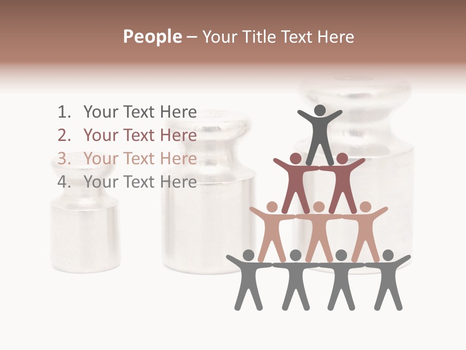 Kilogram Metal White PowerPoint Template