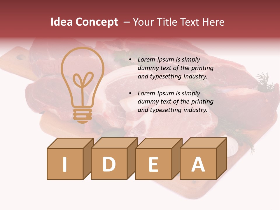 Out Green Eye PowerPoint Template