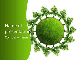 Concept Illustration Foliage PowerPoint Template