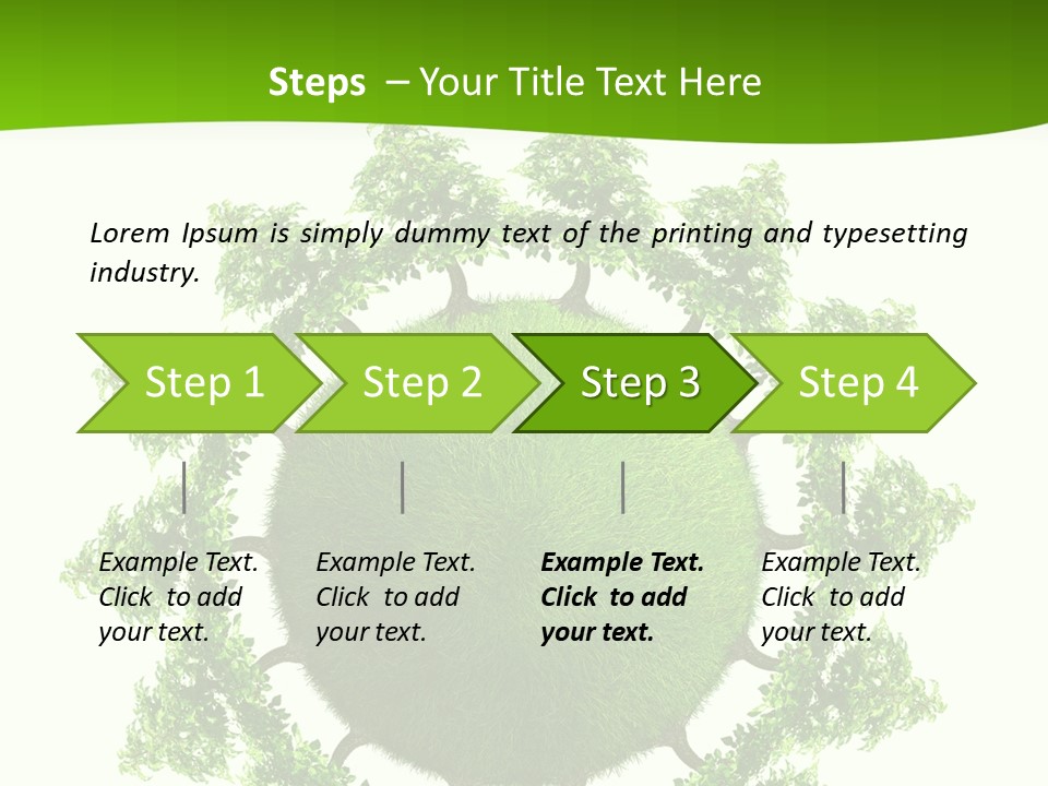 Concept Illustration Foliage PowerPoint Template