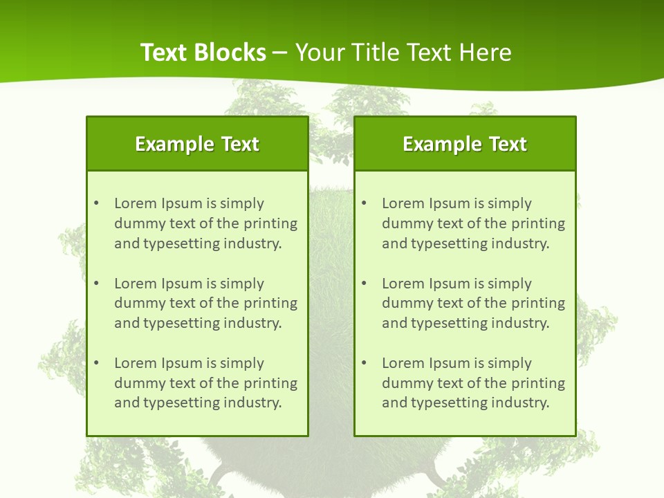 Concept Illustration Foliage PowerPoint Template