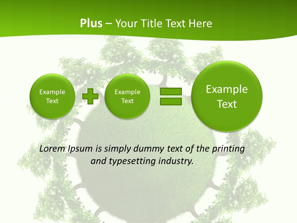 Concept Illustration Foliage PowerPoint Template
