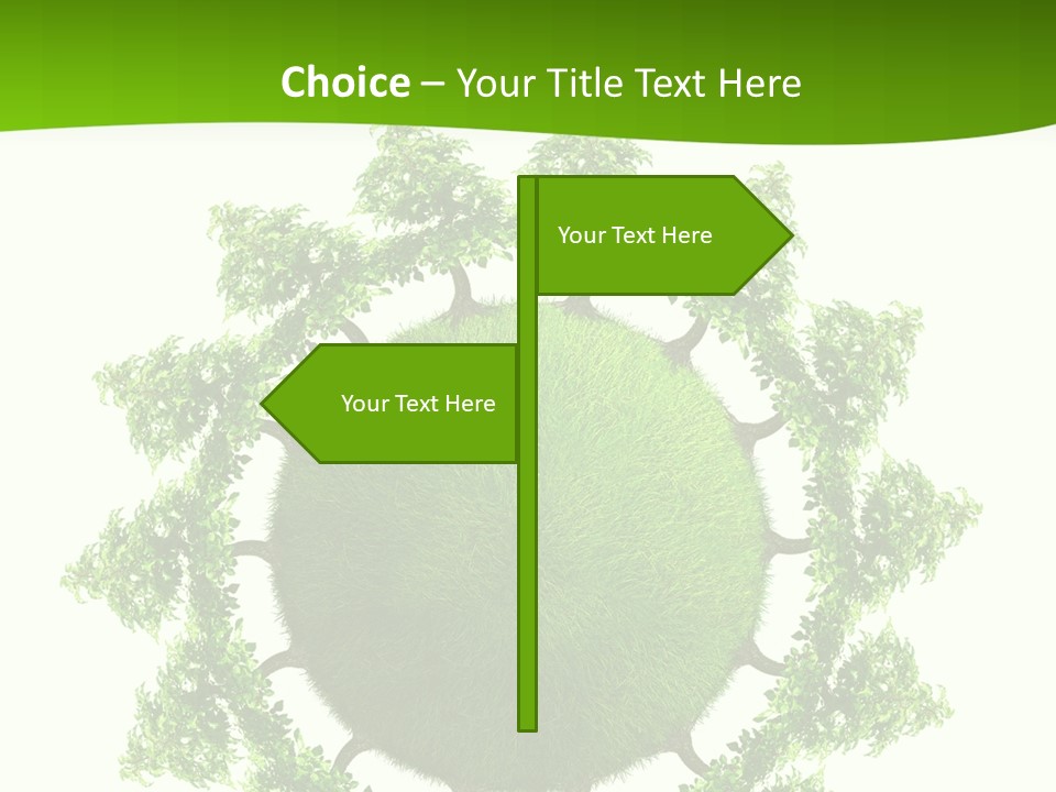 Concept Illustration Foliage PowerPoint Template