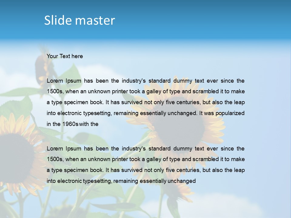 Colour Background Oil PowerPoint Template