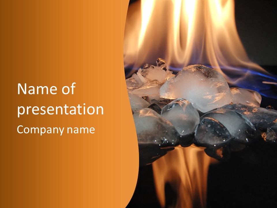 Ice Fire Cold PowerPoint Template