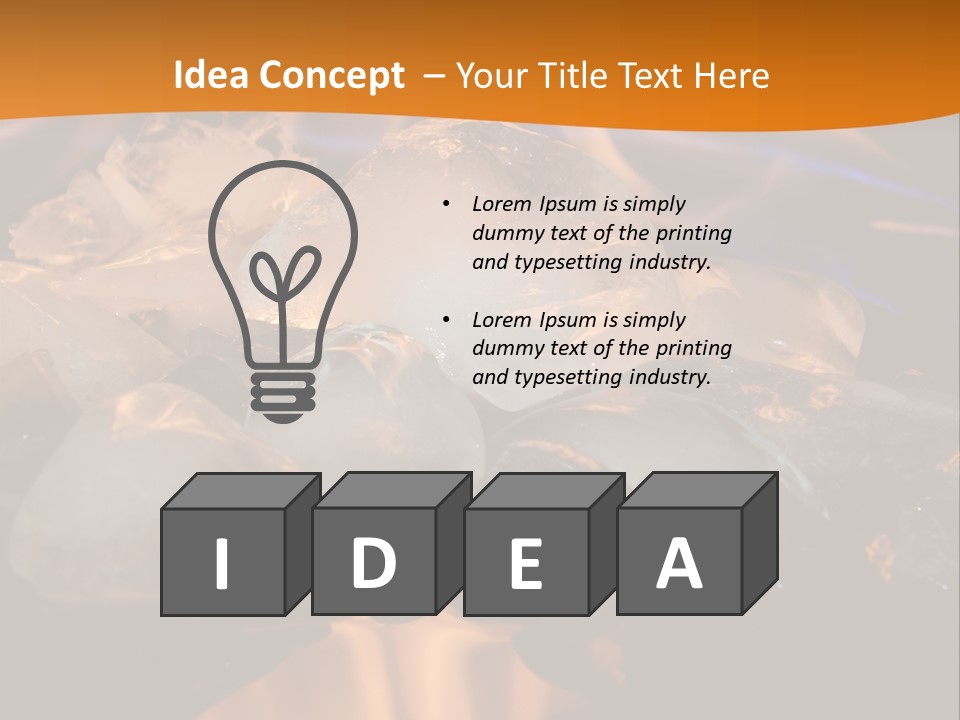 Ice Fire Cold PowerPoint Template