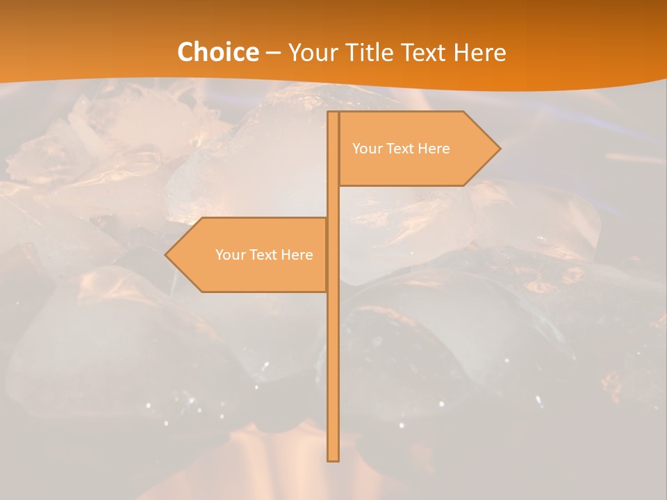 Ice Fire Cold PowerPoint Template