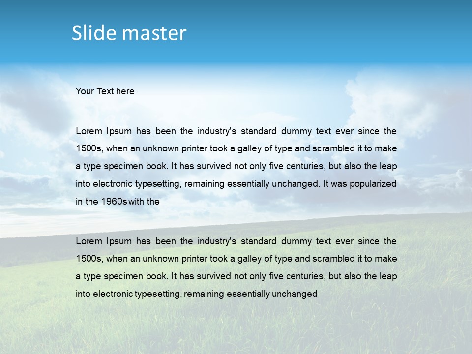 Sky Flora Nature PowerPoint Template