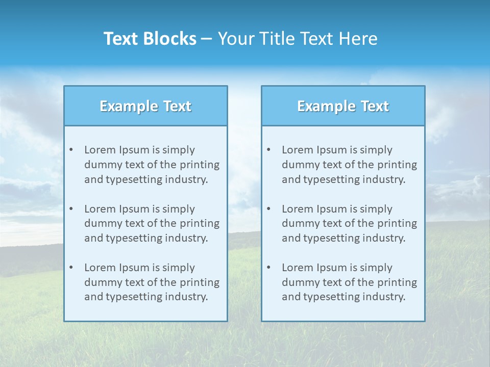 Sky Flora Nature PowerPoint Template