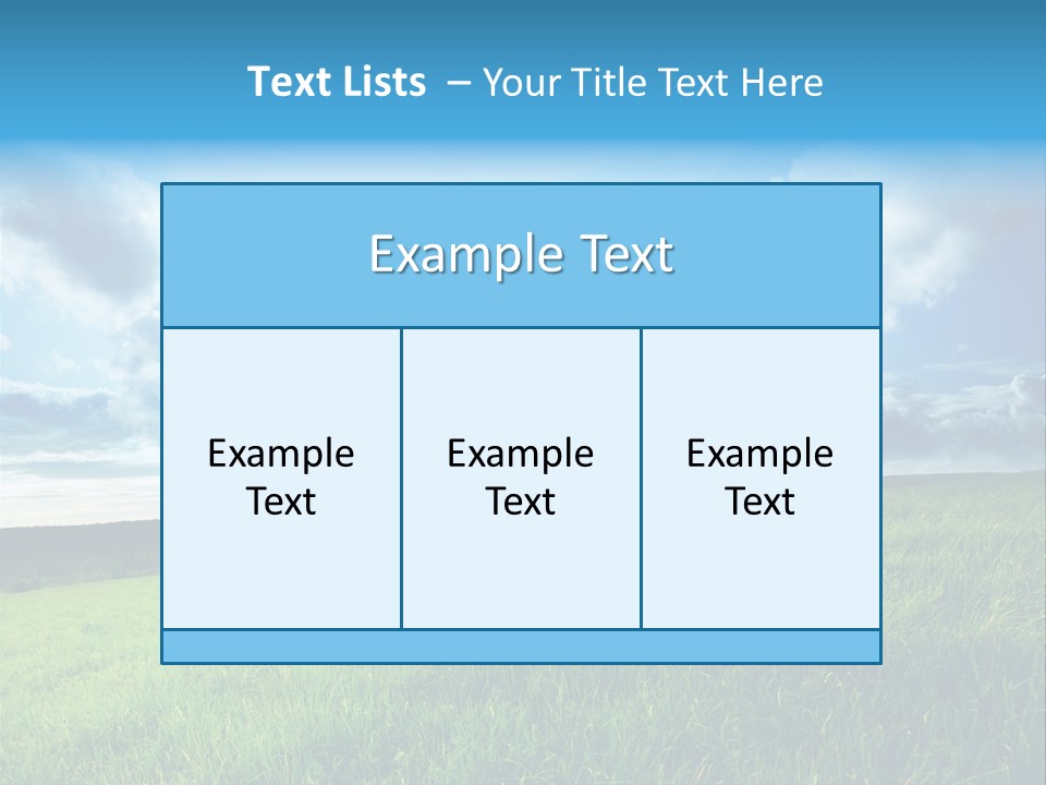 Sky Flora Nature PowerPoint Template