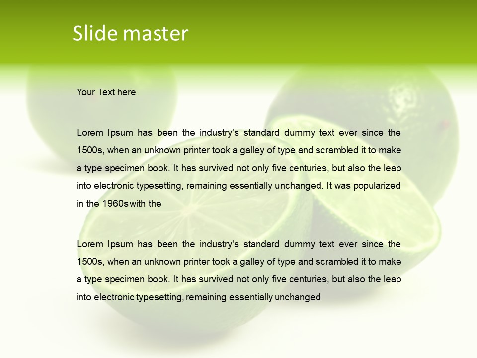 Lemonade Half Juice PowerPoint Template