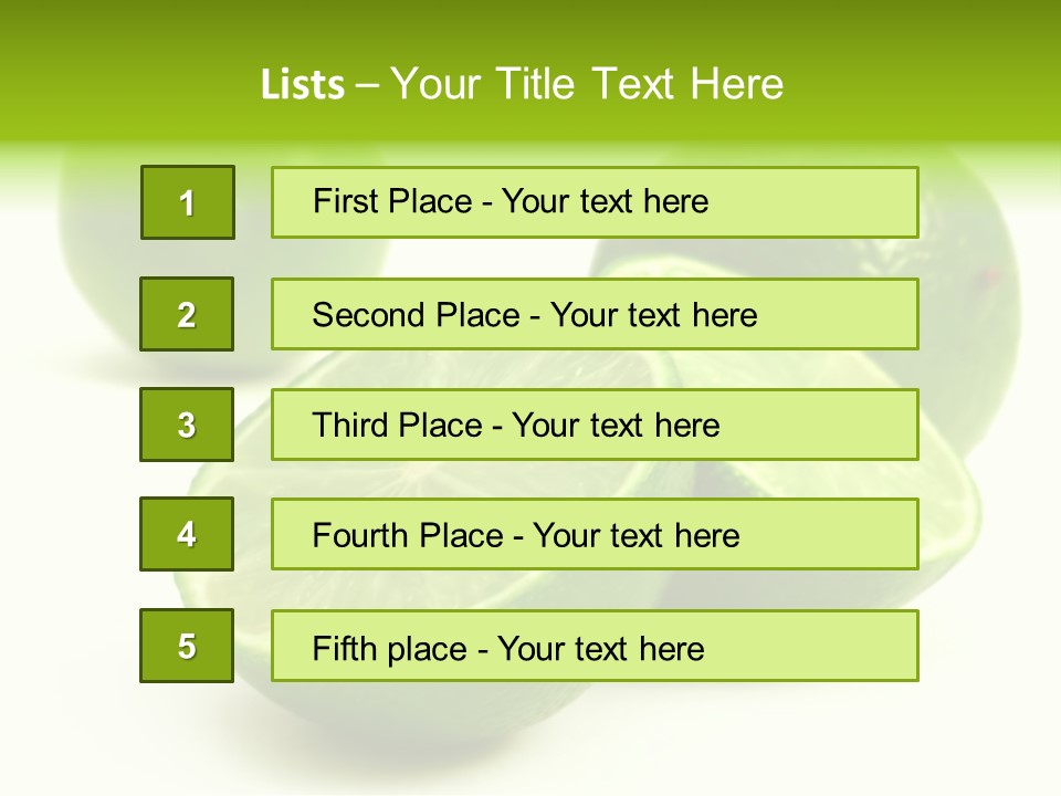 Lemonade Half Juice PowerPoint Template