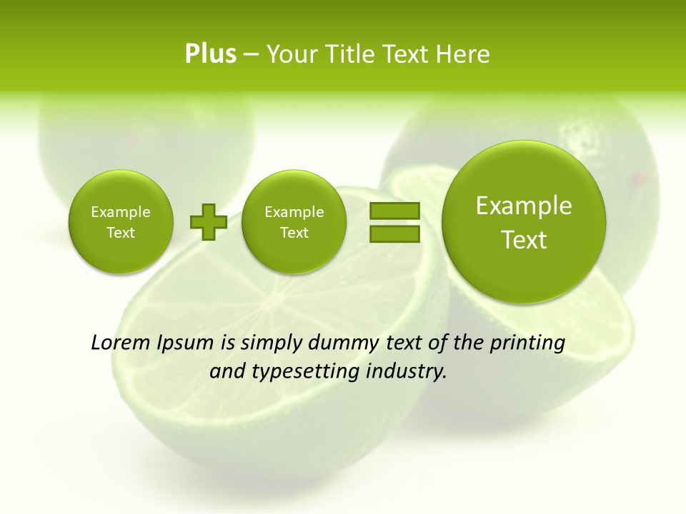 Lemonade Half Juice PowerPoint Template