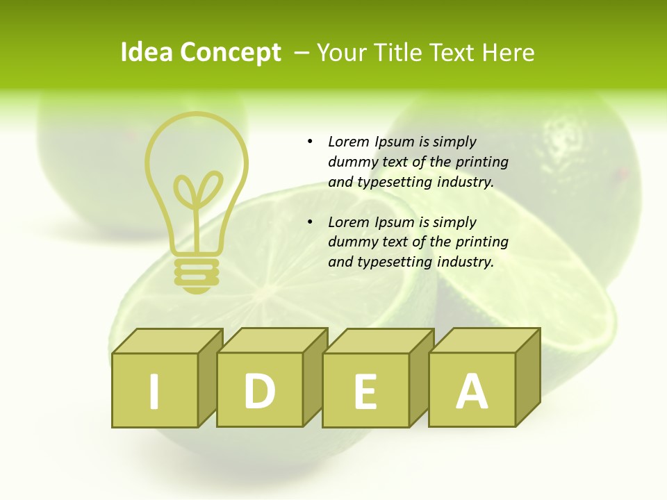 Lemonade Half Juice PowerPoint Template