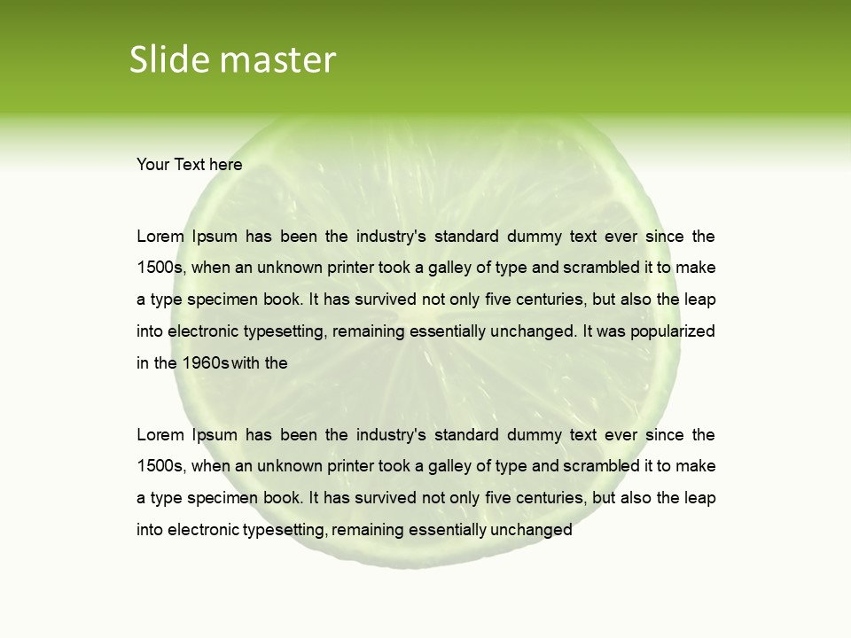 Several Salad Colorful PowerPoint Template