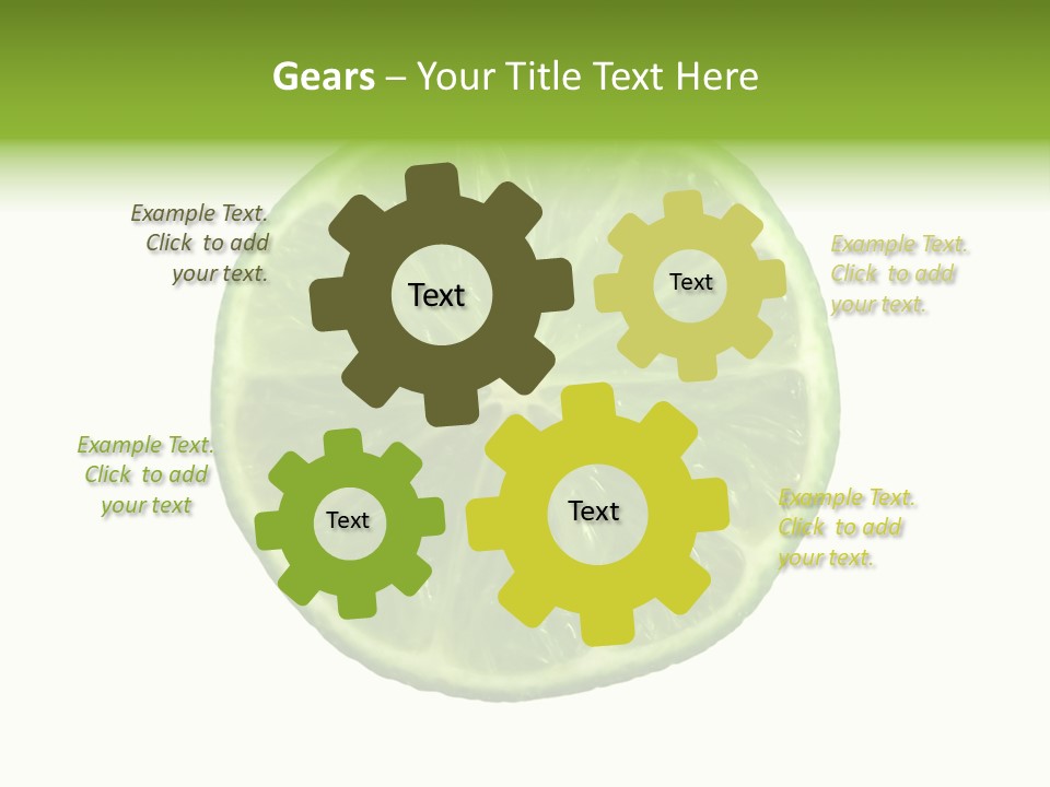 Several Salad Colorful PowerPoint Template