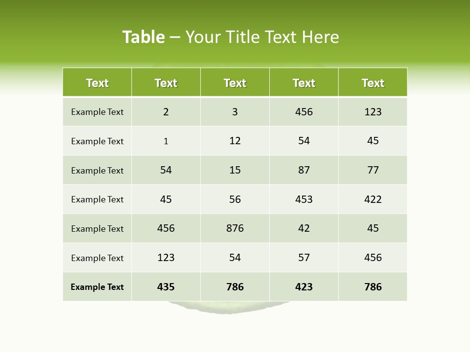 Several Salad Colorful PowerPoint Template