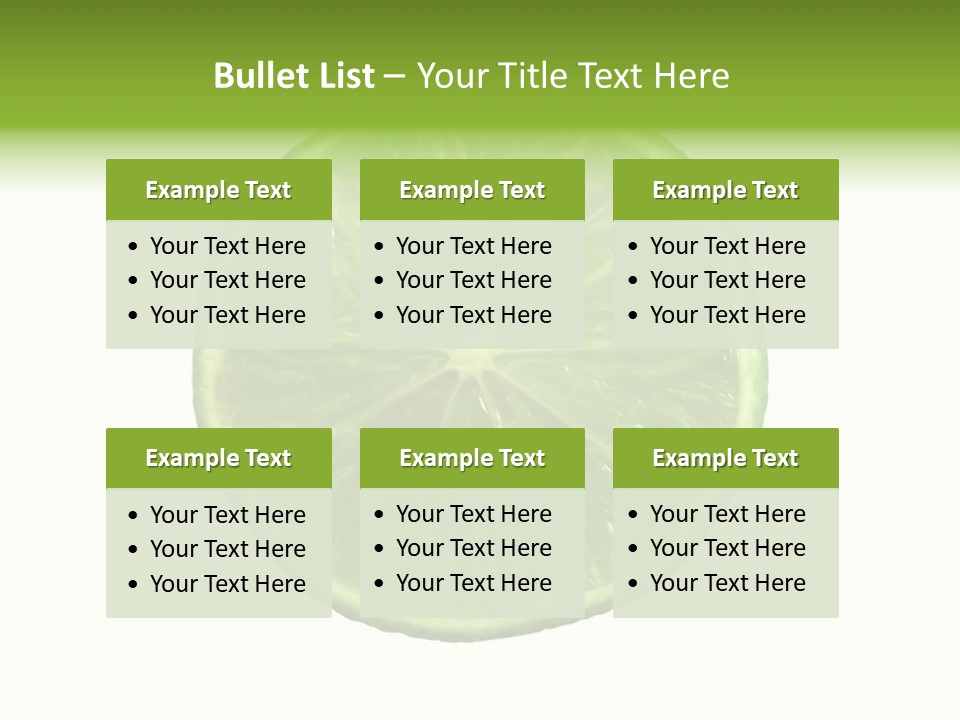 Several Salad Colorful PowerPoint Template