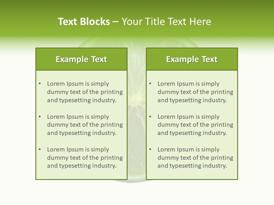 Several Salad Colorful PowerPoint Template