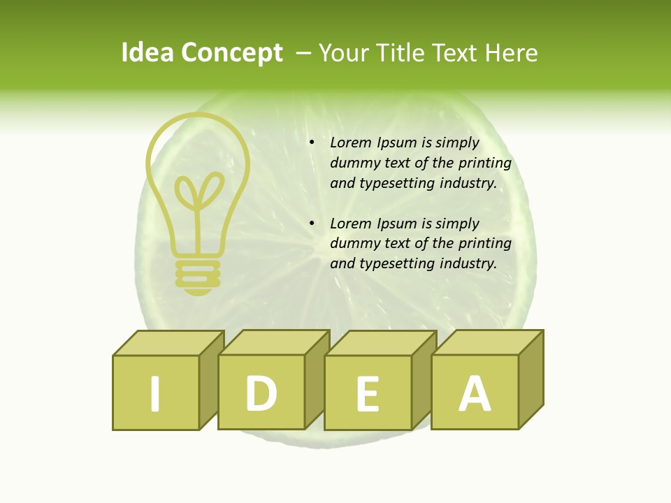 Several Salad Colorful PowerPoint Template