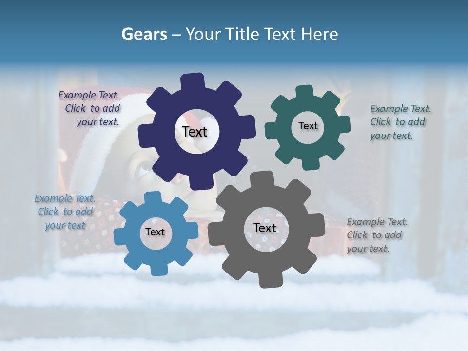 Santa People Happy PowerPoint Template