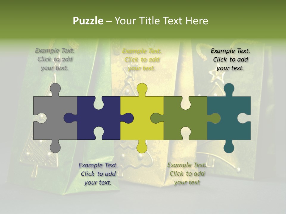 Christmas Bag Celebration PowerPoint Template