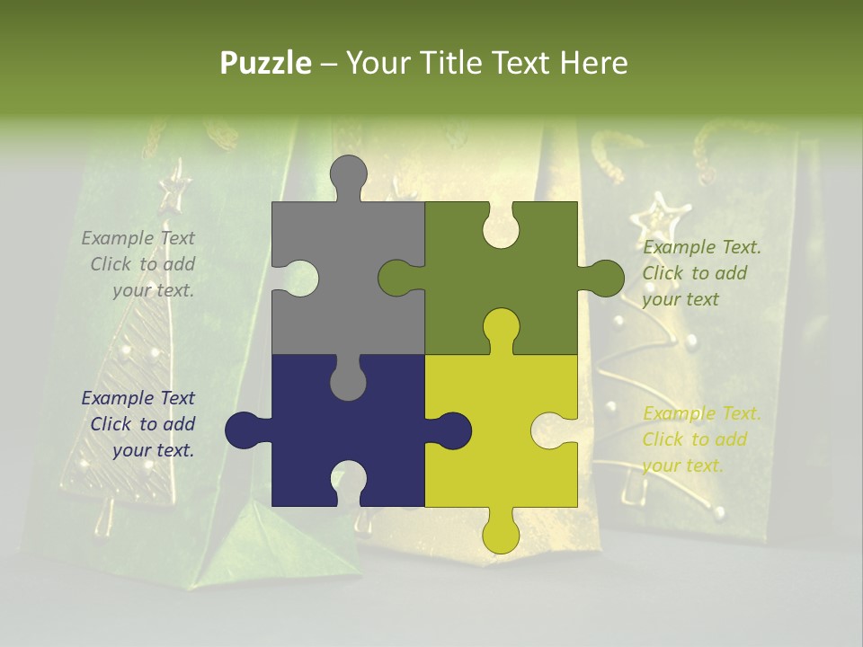 Christmas Bag Celebration PowerPoint Template