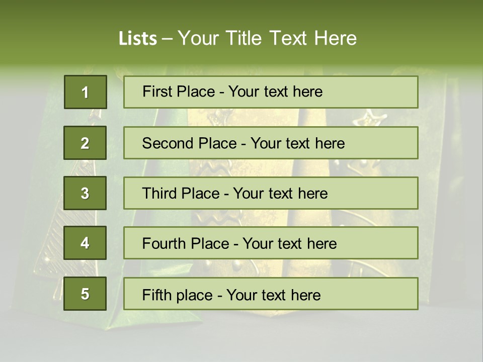 Christmas Bag Celebration PowerPoint Template