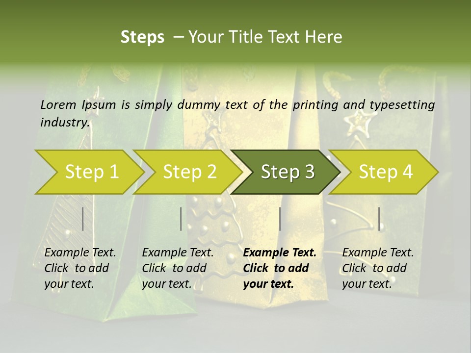 Christmas Bag Celebration PowerPoint Template