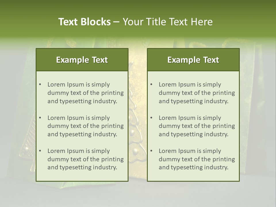 Christmas Bag Celebration PowerPoint Template