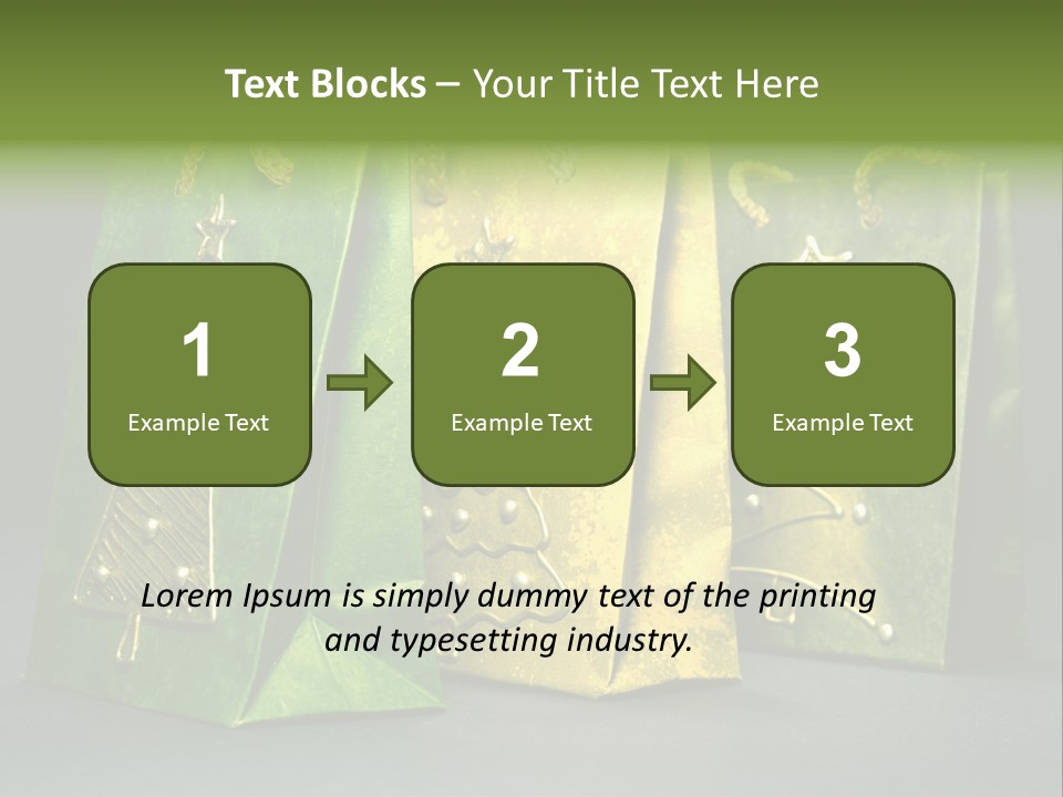 Christmas Bag Celebration PowerPoint Template