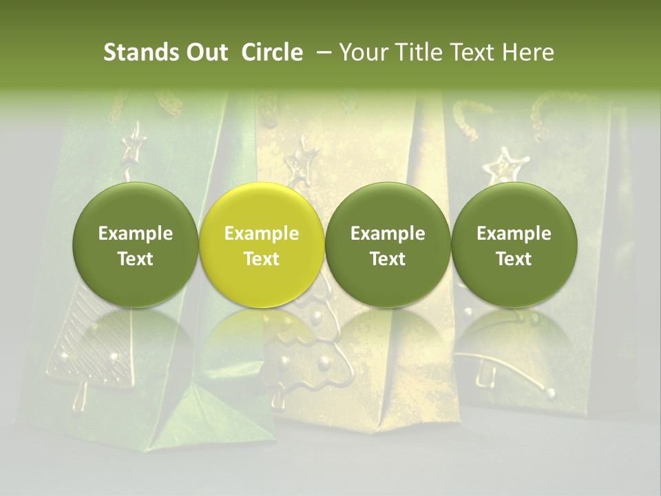 Christmas Bag Celebration PowerPoint Template