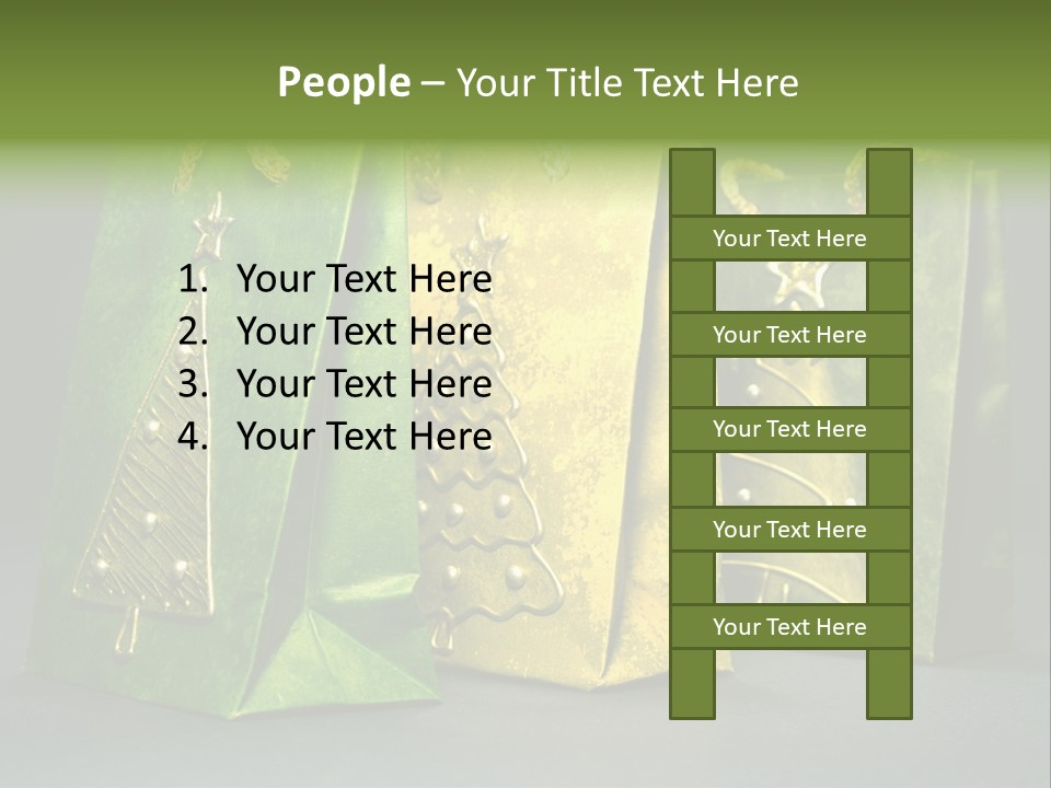 Christmas Bag Celebration PowerPoint Template